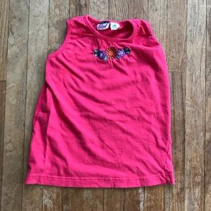 Genuine Girl Pink Flower Tank Top